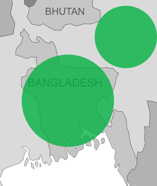 Boron deficiency map for Bangladesh