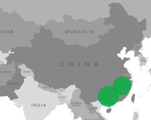 Boron deficiency map for South China