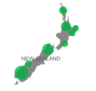 Boron deficiency map for New Zealand