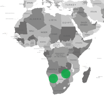 Boron deficiency map for Southern Africa