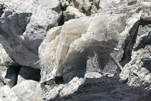 Close up of borate ore used for fertilizer